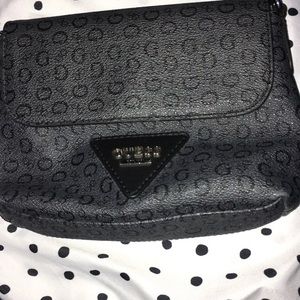 guess dark grey purse